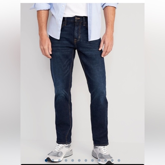 Old Navy Denim Jeans Dark Slim Built Fit Size 40 - Picture 1 of 15